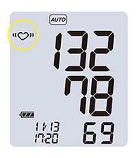 醫(yī)用電子血壓計(jì)UM  -  211 IHB檢測標(biāo)記點(diǎn)亮圖像