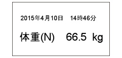 無(wú)障礙秤AD-6108 / AD-6108H可選打印機(jī)打印示例圖像