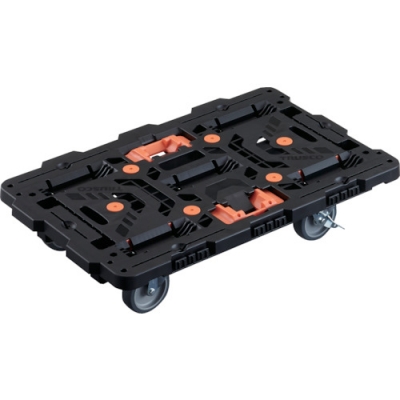 日本中山TRUSCO  BT700J5S2-E100T  連接式樹脂平臺(tái)車甲殼蟲700X450自在5輪內(nèi)2輪擋塊固定釬焊