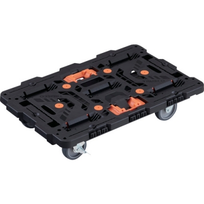 日本中山TRUSCO  BT700J3S2-E100T  連接式樹脂平臺車甲殼蟲700X450自在3輪內(nèi)2輪擋塊固定的釬焊